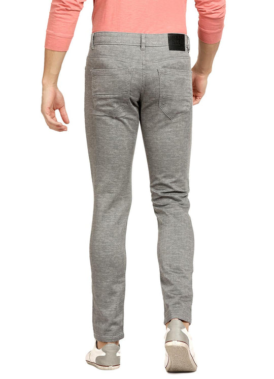 Derby Grey  Slim Fit Knitted Jeans
