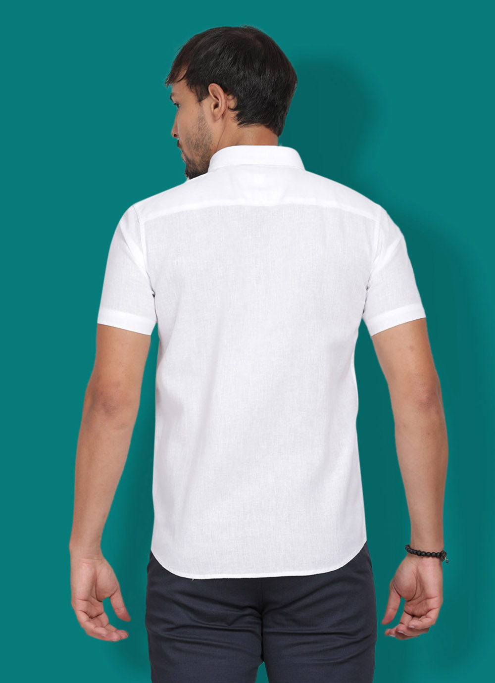 Plain White Slim Fit Shirt
