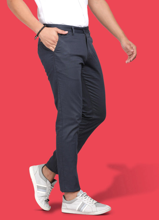 Slim fit Casual Navy trouser