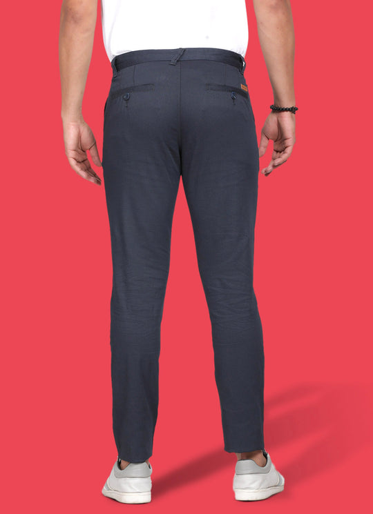 Slim fit Casual Navy trouser